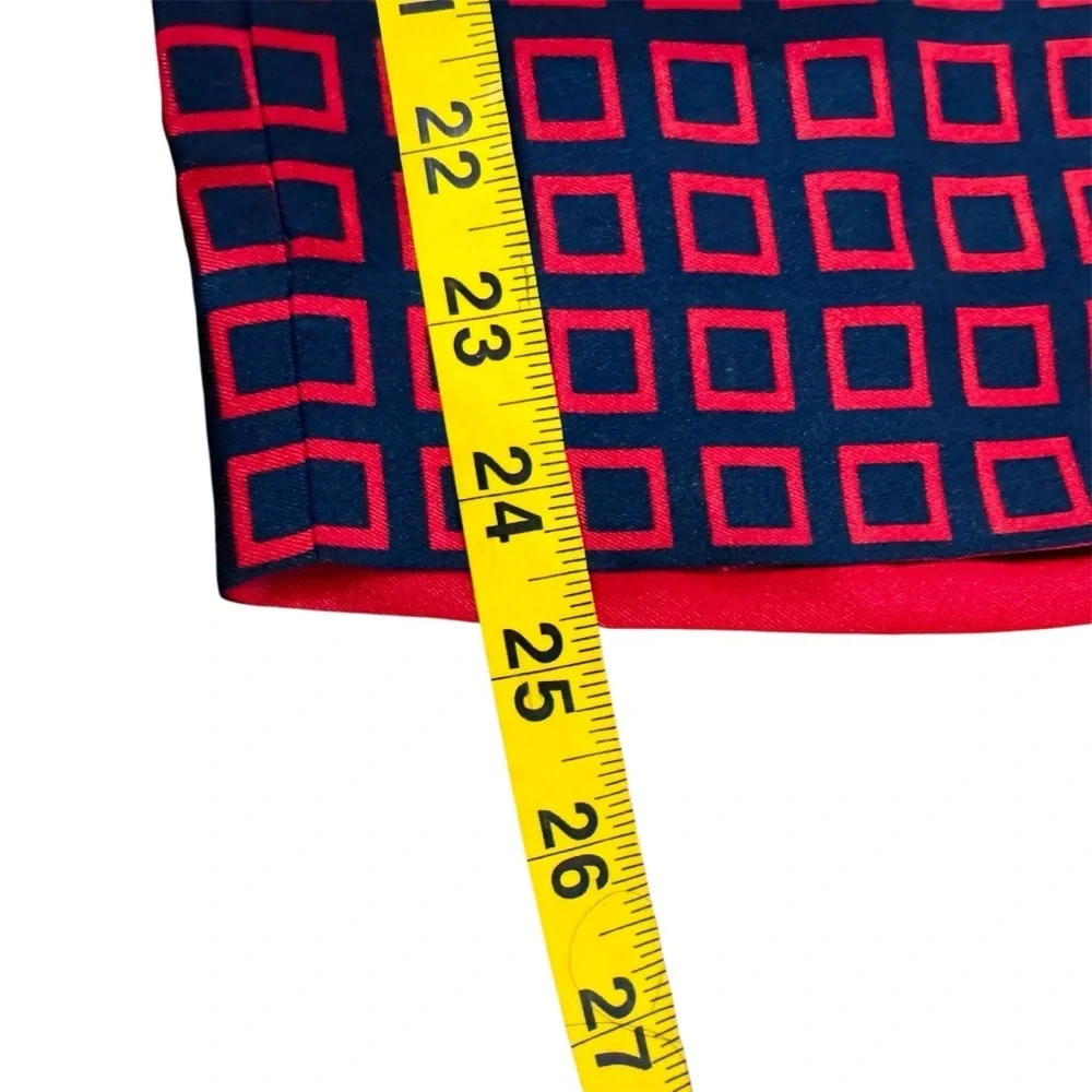 J. Crew Navy and Red Patterned Trousers - Picture 4 of 6